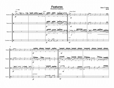 Features - Intermediate Drumline Cadence