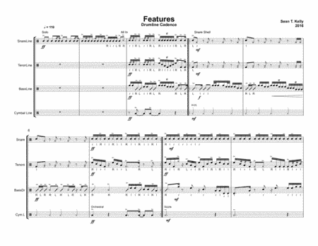Features - Intermediate Drumline Cadence