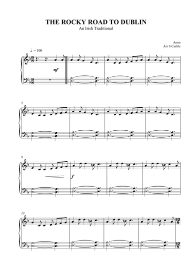 The Rocky Road to Dublin (arr. SCMusic)