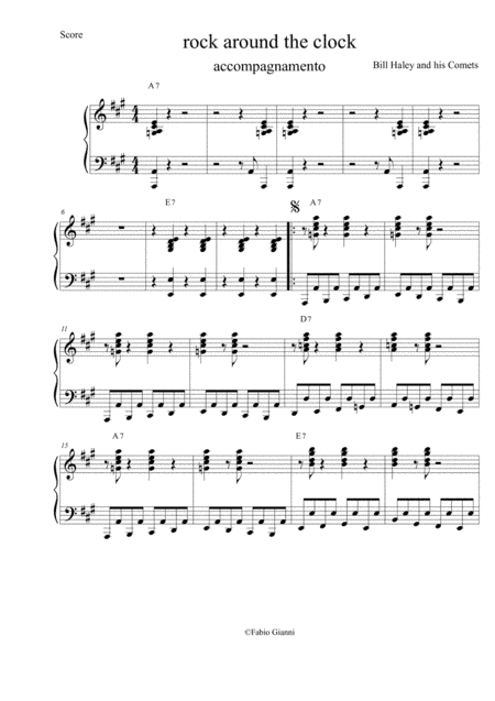 Rock Around The Clock (arr. pianoplayer)