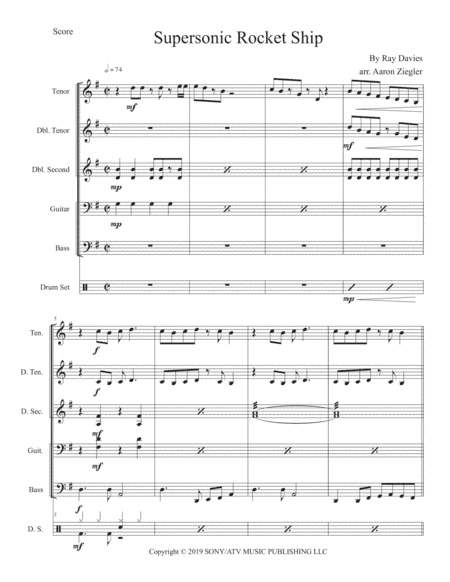 Supersonic Rocket Ship (arr. Aaron Ziegler)