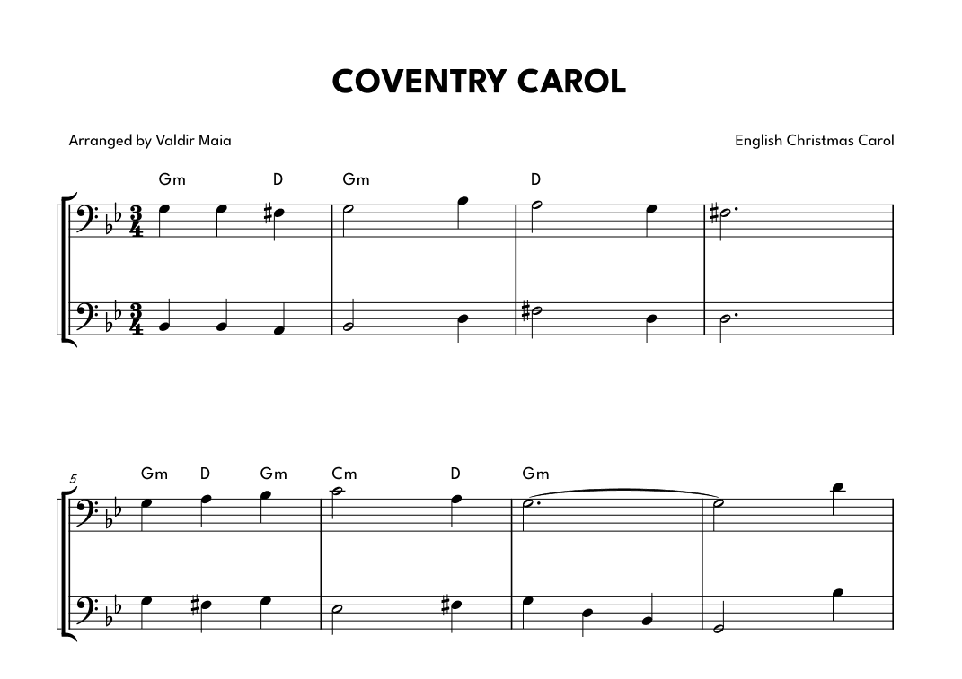 Coventry Carol - Bassoon Duet (arr. Valdir Maia)