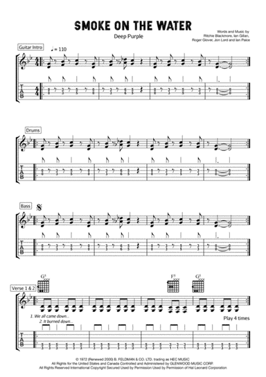 Smoke On The Water (arr. Ben Garraway)