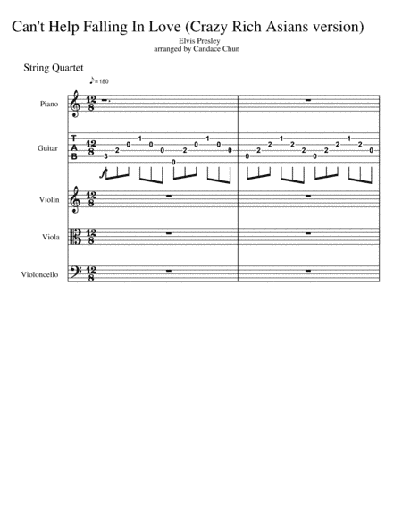 Can't Help Falling In Love (arr. Candace Chun)