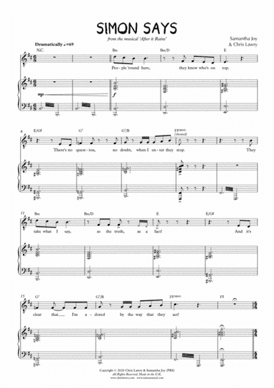 Simon Says [Solo] (from After it Rains - A New Musical)