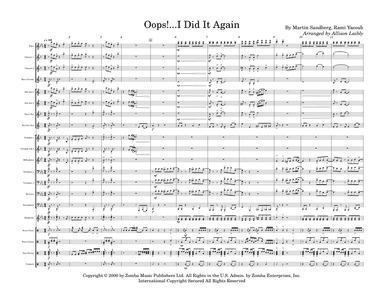 Oops!...i Did It Again (arr. Allison Laibly)
