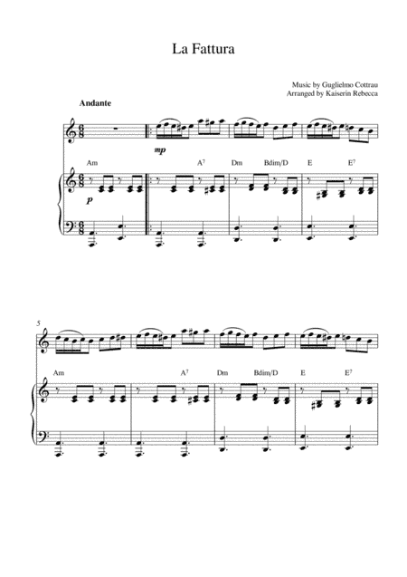 La Fattura (arr. Kaiserin Rebecca)