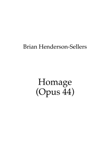 Homage (for piano, clarinet and French horn)