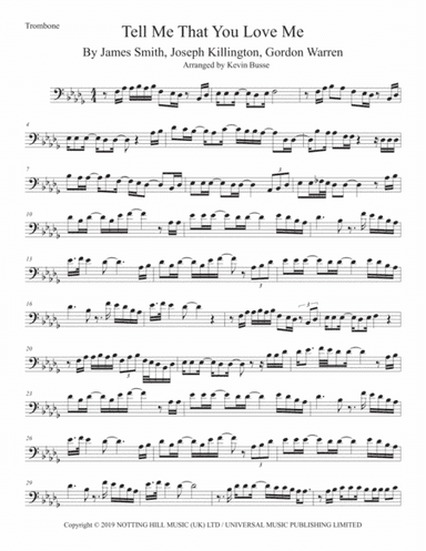 Tell Me That You Love Me (arr. Kevin Busse)