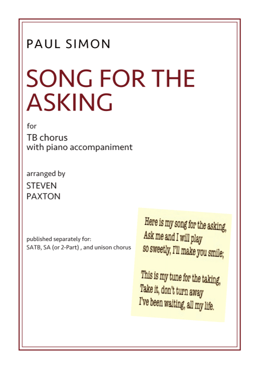 Song For The Asking (arr. Steven Paxton)