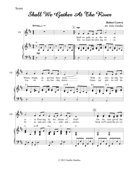 Shall We Gather At The River (arr. Julie Gaulke)