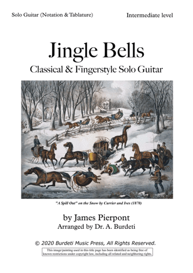 Jingle Bells - Fingerstyle (Solo Guitar) (arr. Dr. A. Burdeti)