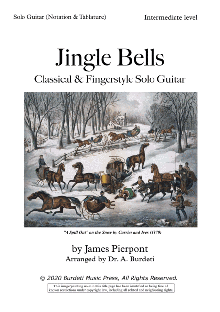 Jingle Bells - Fingerstyle (Solo Guitar) (arr. Dr. A. Burdeti)