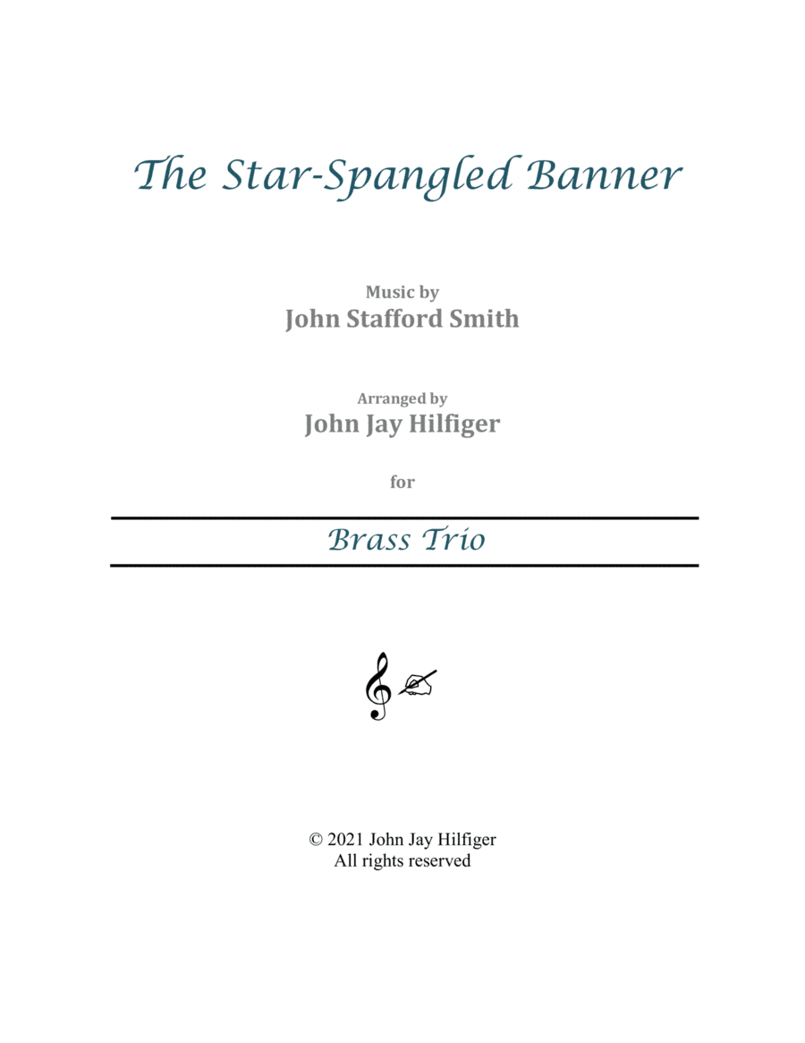 The Star-Spangled Banner for Brass Trio (arr. John Jay Hilfiger)