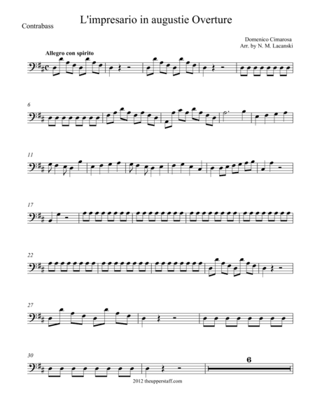 L'Impresario in angustie Overture (arr. Nick Lacanski)