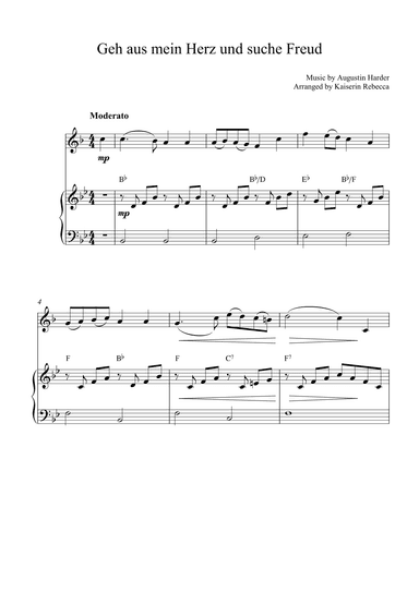 Geh aus mein Herz und suche Freud (arr. Kaiserin Rebecca)