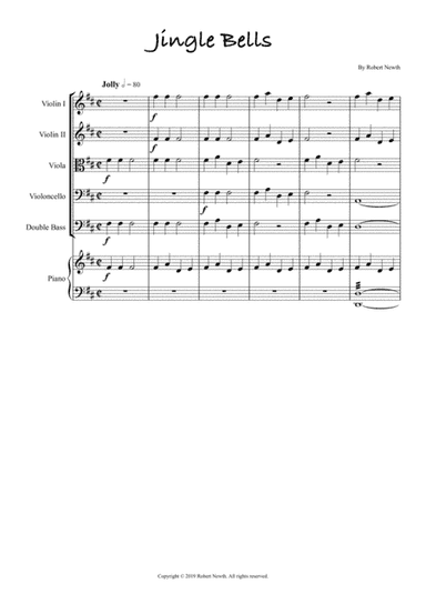 Jingle Bells (for String Orchestra and Piano) (arr. Robert Newth)