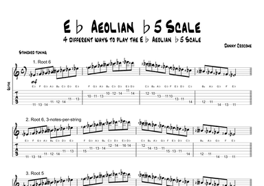 Eb Aeolian b5 Scale (4 Ways to Play)