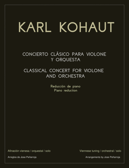 Concert for violone and orchestra (Double Bass) (arr. Jose Peñarroja)