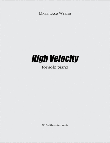 High Velocity for solo piano