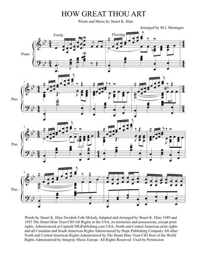 How Great Thou Art (arr. M.J. Montague)