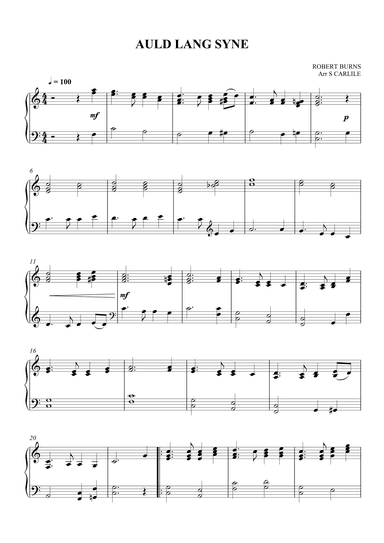 Auld Lang Syne (arr. SCMusic)