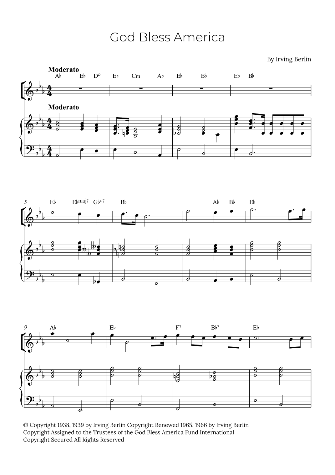 God Bless America ® (arr. Alex Nunes Rodrigues)