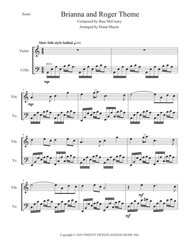 Brianna And Roger Theme (arr. Diana Mayne)