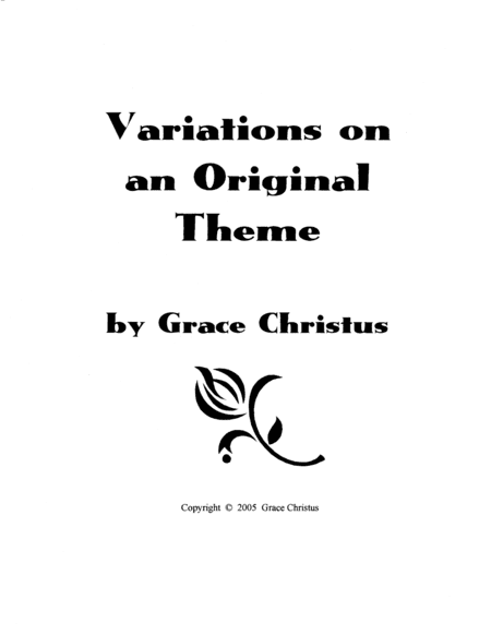 Variations on an Original Theme