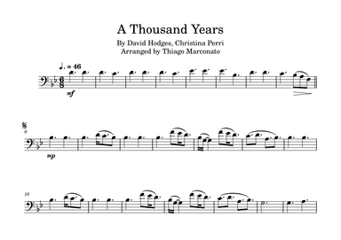 A Thousand Years (arr. Thiago Marconato)