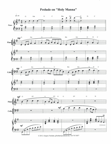 Prelude on "Holy Manna" (arr. Gregory Fincham)