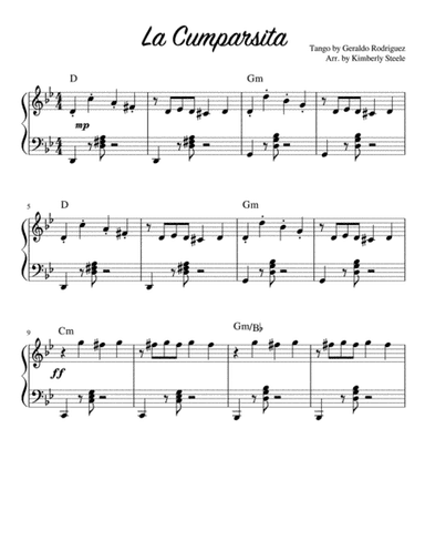 Best Recital: La Cumparsita Tango (arr. Kimberly Steele)