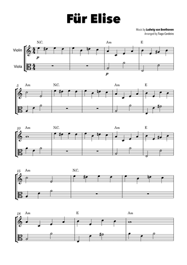 Für Elise (arr. Tiago Cordeiro)