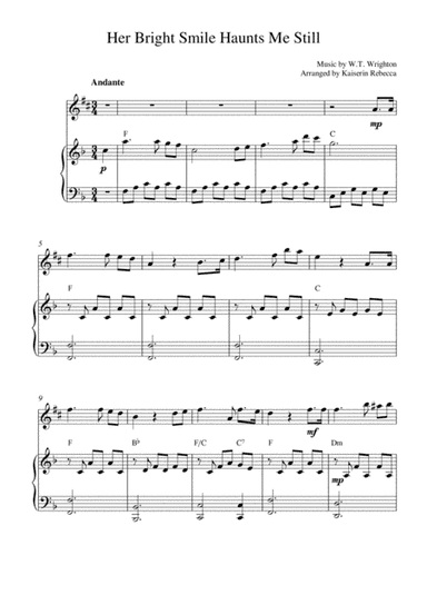 Her Bright Smile Haunts Me Still (arr. Kaiserin Rebecca)