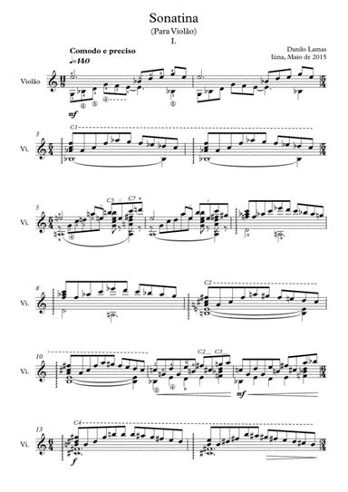 SONATINA FOR GUITAR- Danilo Lamas