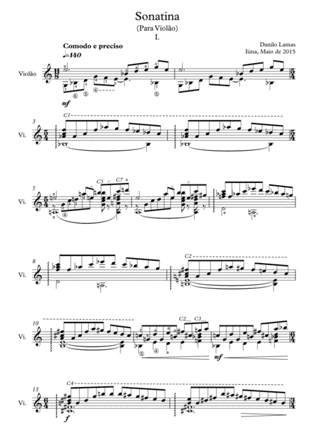 SONATINA FOR GUITAR- Danilo Lamas