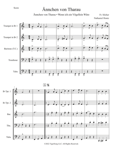 Ännchen von Tharau (arr. Nathaniel Hontz)
