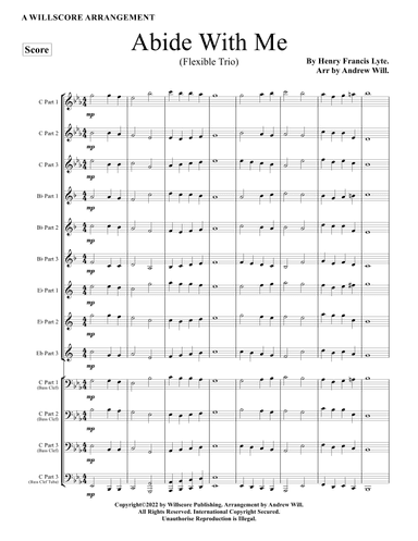 Abide With Me (Flexible Trio) (arr. Andrew Will)