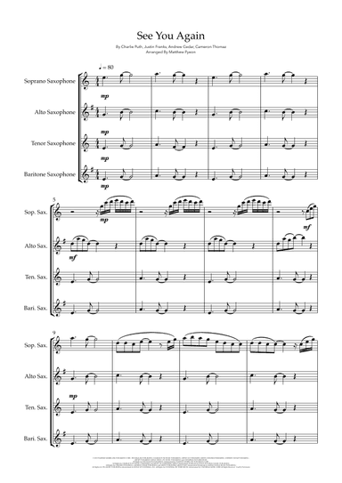 See You Again (arr. Matthew pyeon)