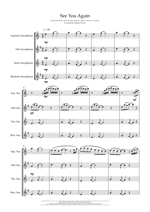 See You Again (arr. Matthew pyeon)