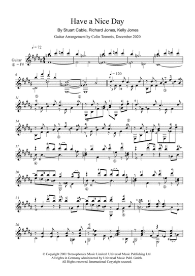 Have A Nice Day (arr. Colin Tommis)