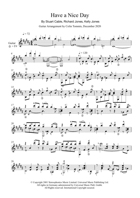 Have A Nice Day (arr. Colin Tommis)