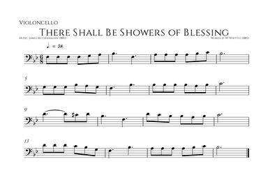 There Shall Be Showers of Blessing (arr. Music: James McGranahan (1883))