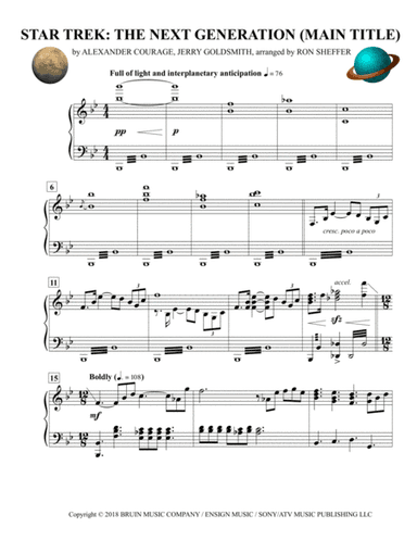 Star Trek - The Next Generation(r) (arr. Ron Sheffer)