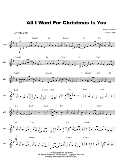 All I Want For Christmas Is You (arr. Smith James)