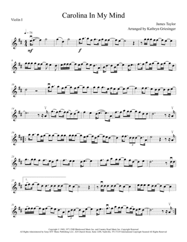 Carolina In My Mind (arr. Kathryn Griesinger)