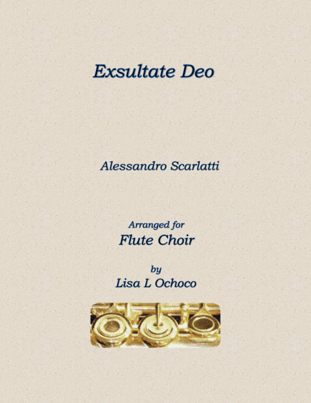 Exsultate Deo for Flute Choir (arr. Lisa L Ochoco)