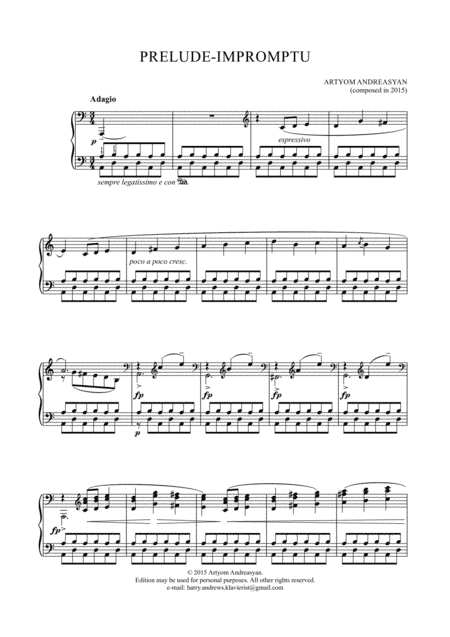 Prelude-Impromptu in A minor for piano