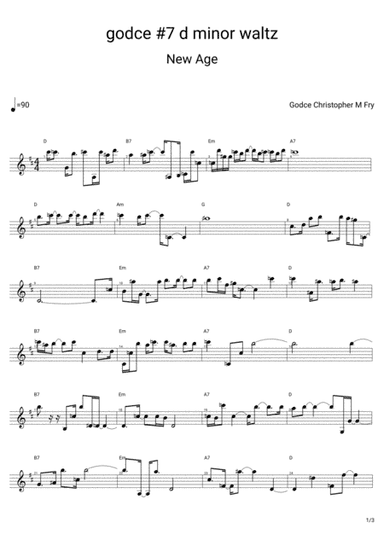godce #7 d minor waltz