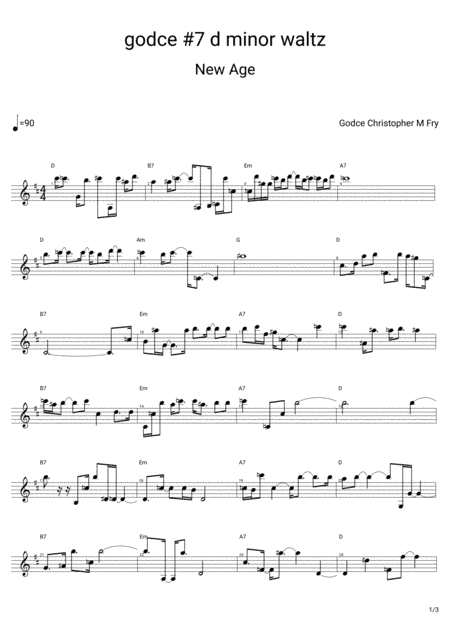 godce #7 d minor waltz